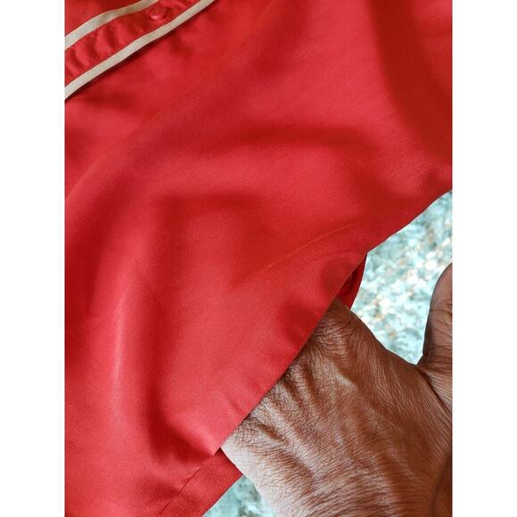 Cooperative Solid 100% Polyester Collared Long Sleeve Button Down Shirt XS - Picture 12 of 14